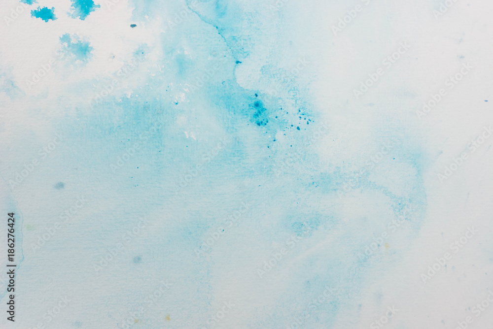 blue watercolor painting on white paper background texture blue watercolor painting on white paper background texture