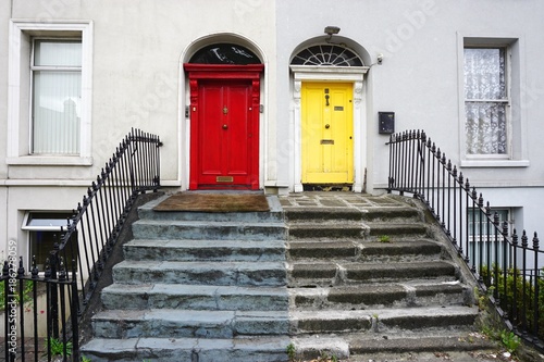 Photography Colorful doors in urban Ireland