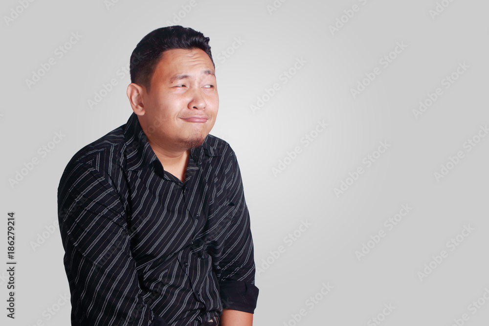 Funny Shy Not Confident Asian Man Funny Shy Not Confident Asian Man
