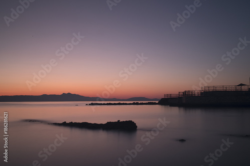 Sunrise at the Hotel AquaMarina in Greece © BrunoSantosPhoto