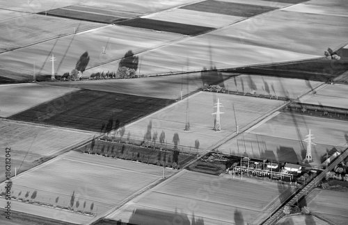 Wallpaper Mural rural landscape with acre from hot air balloon Torontodigital.ca