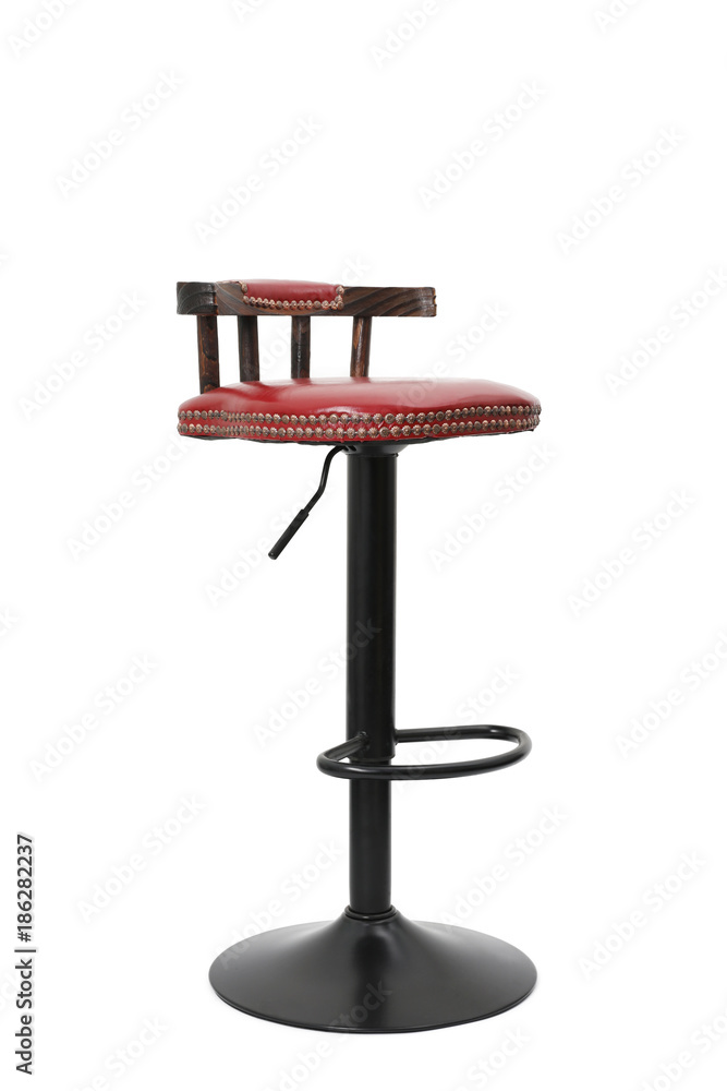 Old style with modern design stool isolated on white background. Old style with modern design stool isolated on white background.