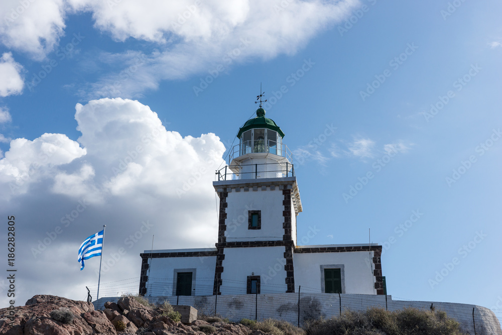 Lighthouse on south coast of Santorini Lighthouse on south coast of Santorini