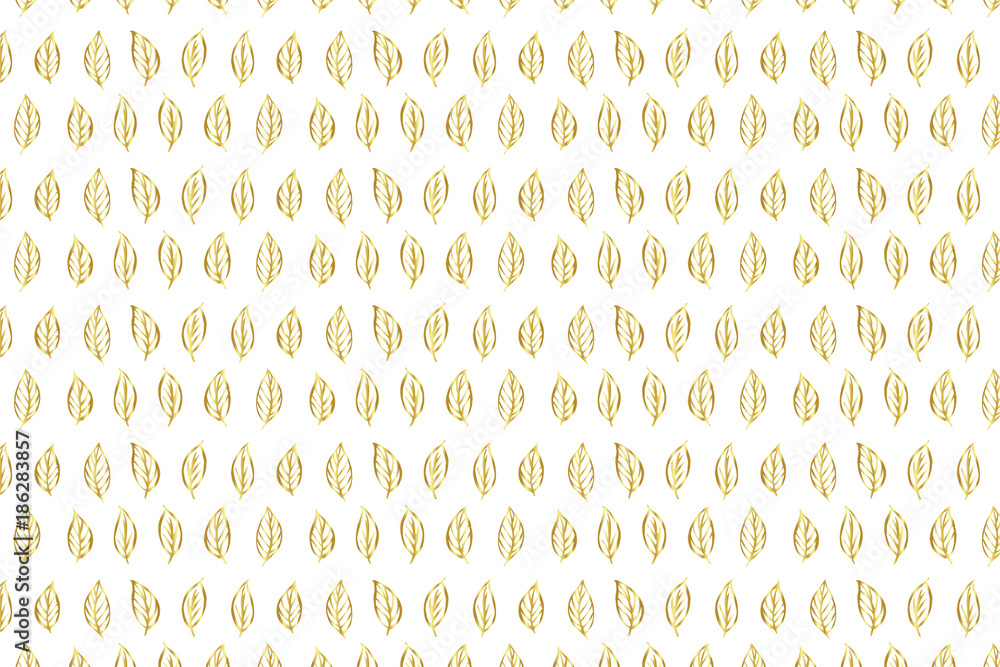 Golden Vector Hand Drawn Pattern Golden Vector Hand Drawn Pattern