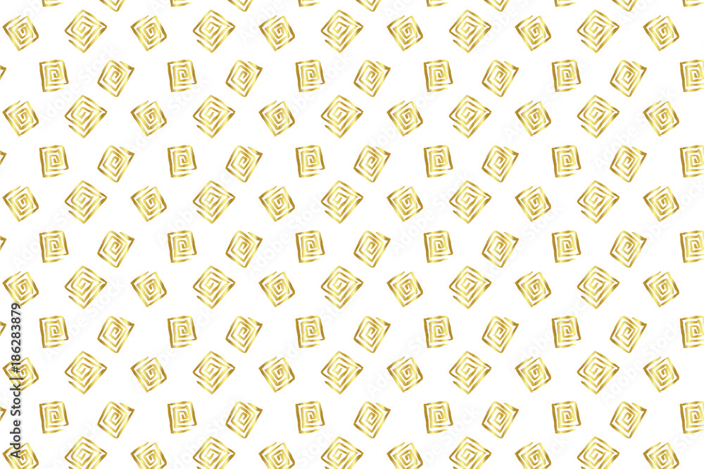 Golden Vector Hand Drawn Pattern Golden Vector Hand Drawn Pattern