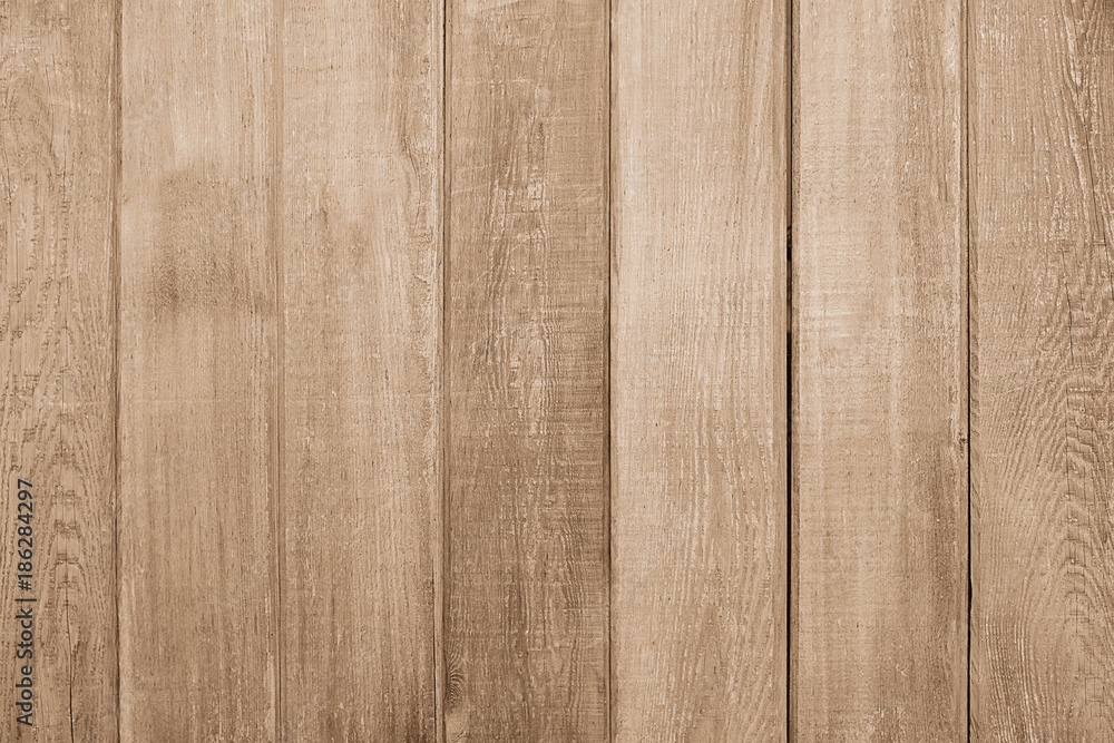 Fototapeta premium Old brown wooden fence background texture