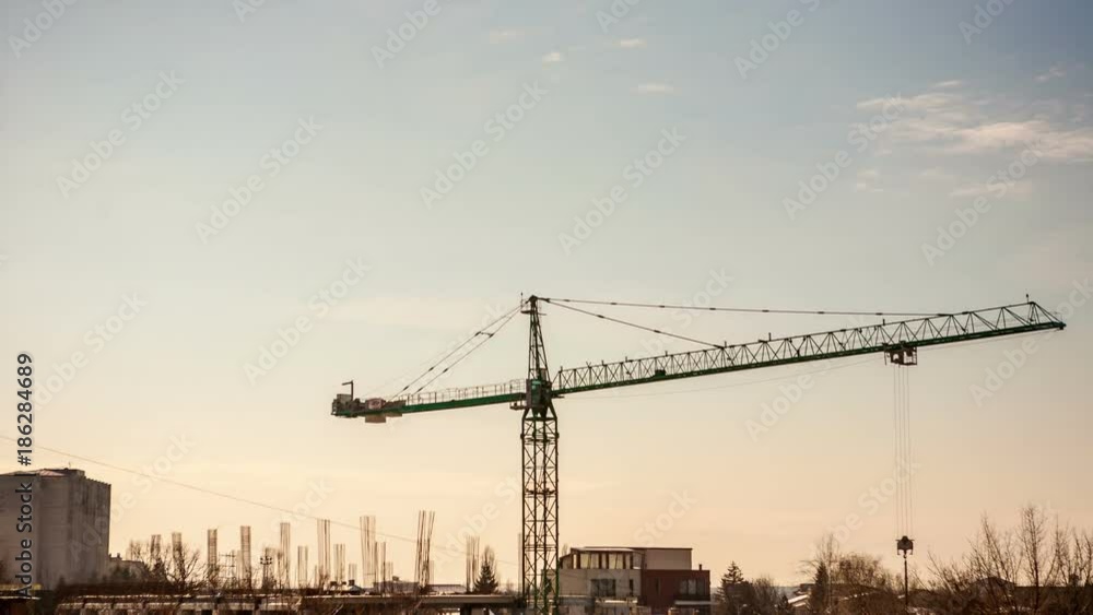 Timelapse of a Sunset Through A Crane Timelapse of a Sunset Through A Crane