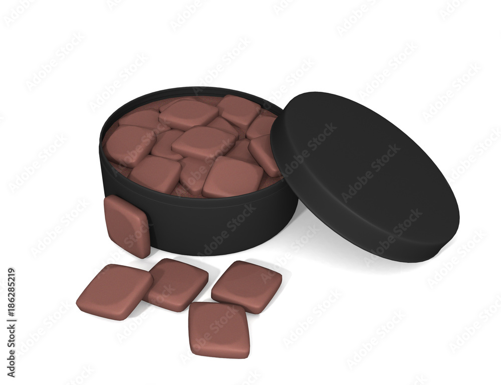 realistic round open box of cookies, 3d Illustration Isolated On White Background. Mock Up Template Ready For Your Design. realistic round open box of cookies, 3d Illustration Isolated On White Background. Mock Up Template Ready For Your Design.