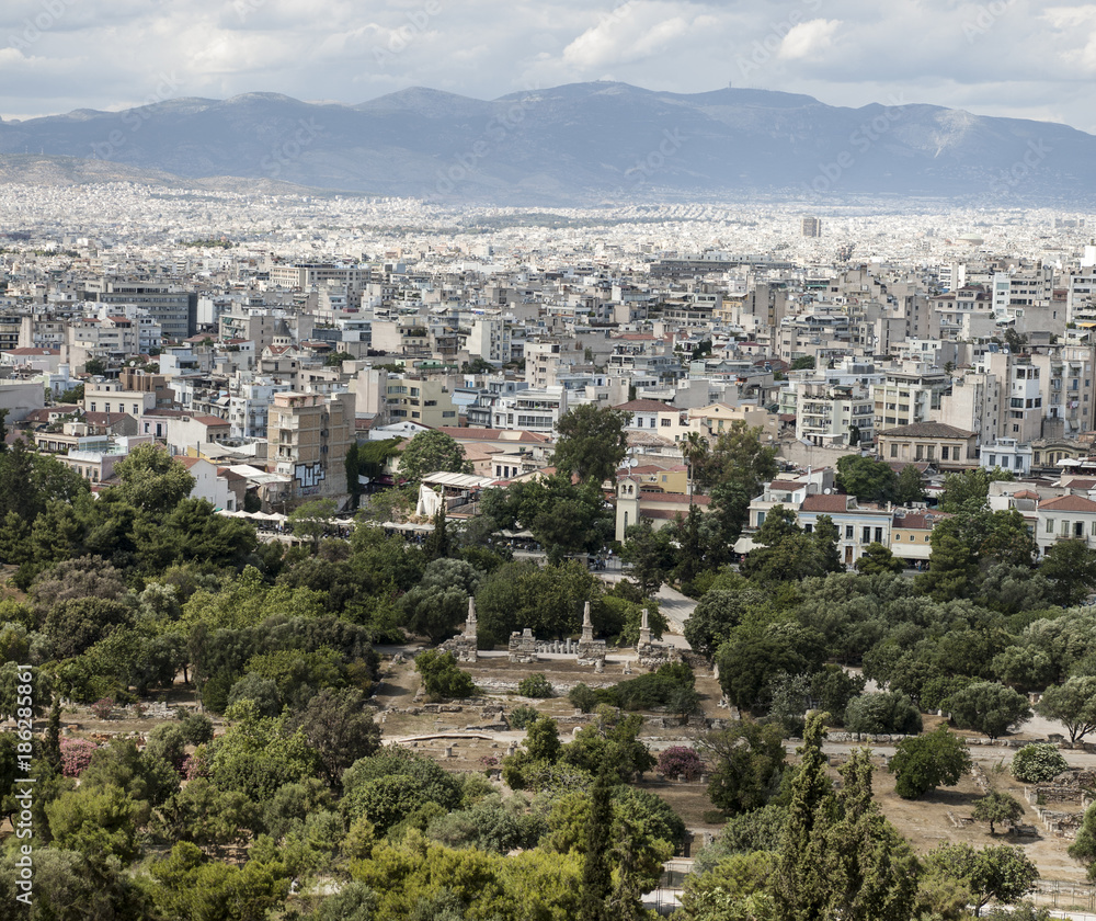 vista panoramica di Atene - Grecia