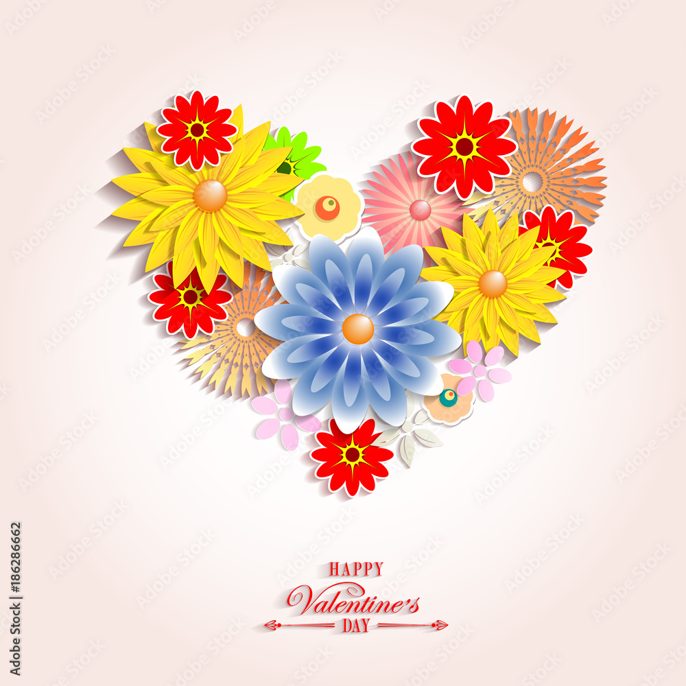 light design with flowers arranged in the form of a heart light design with flowers arranged in the form of a heart