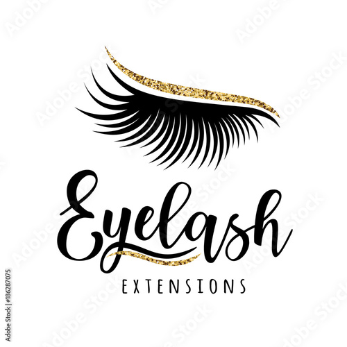 Fotografia Eyelash extension logo