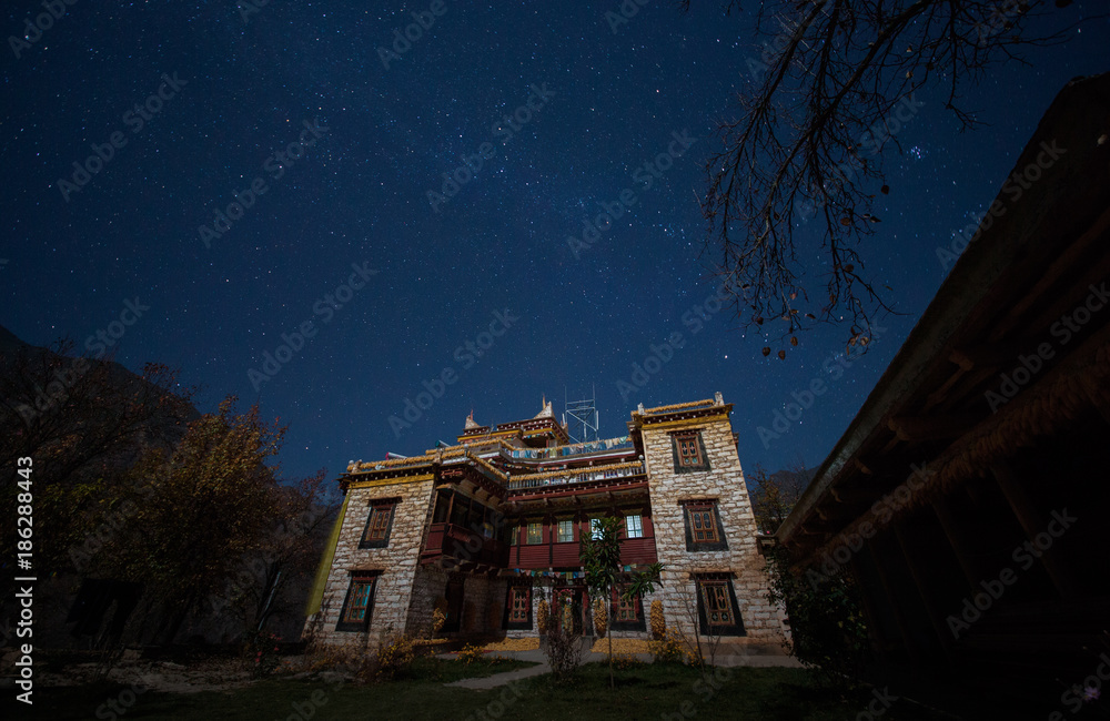 The landscape of Tibetan area in Western China