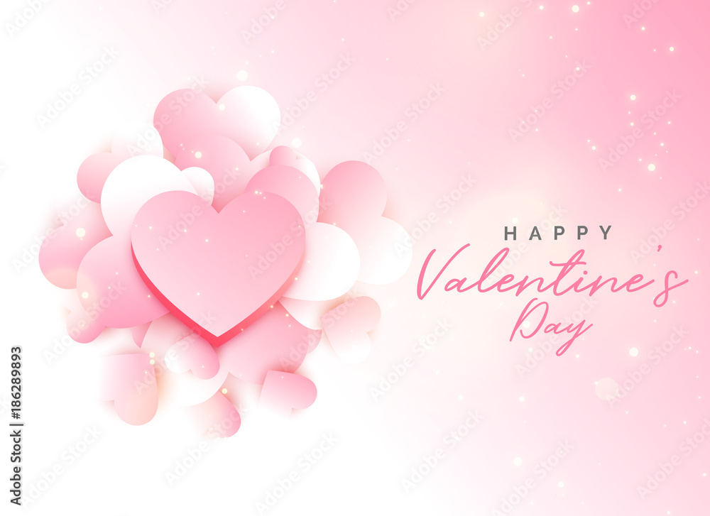 soft valentine's day pink background design