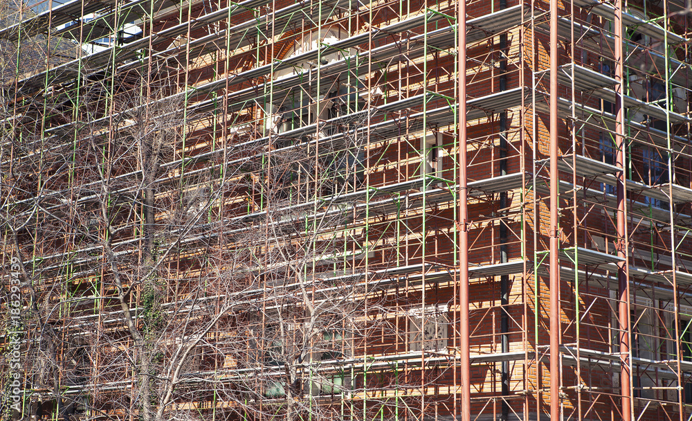 scaffolding background