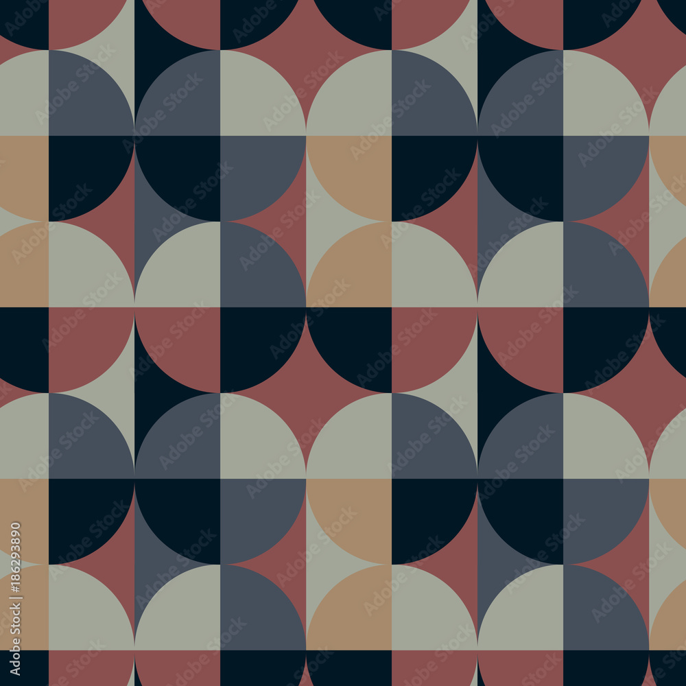 Circle square illusion seamless pattern. For print, fashion design, wrapping, wallpaper Circle square illusion seamless pattern. For print, fashion design, wrapping, wallpaper