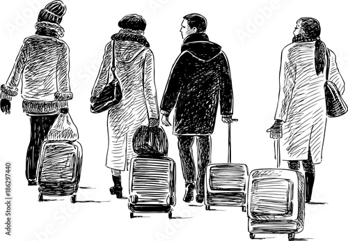 City dwellers go to trip
