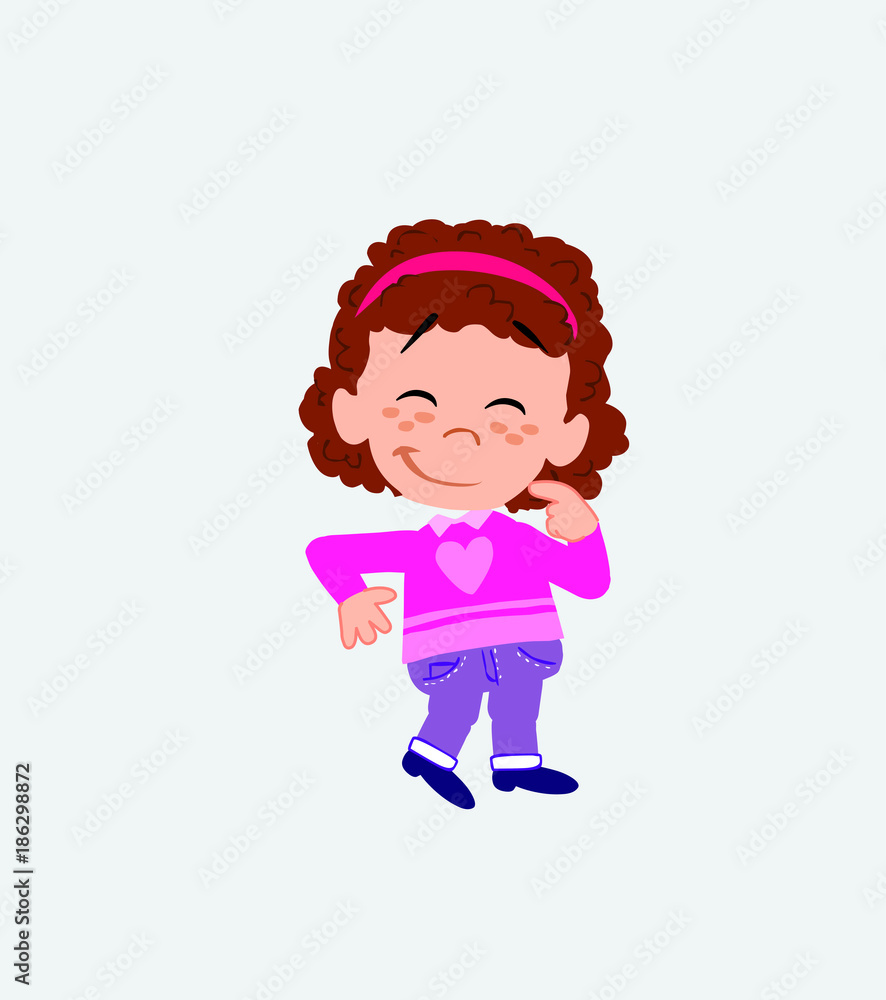 White girl with sweater with funny expression. White girl with sweater with funny expression.
