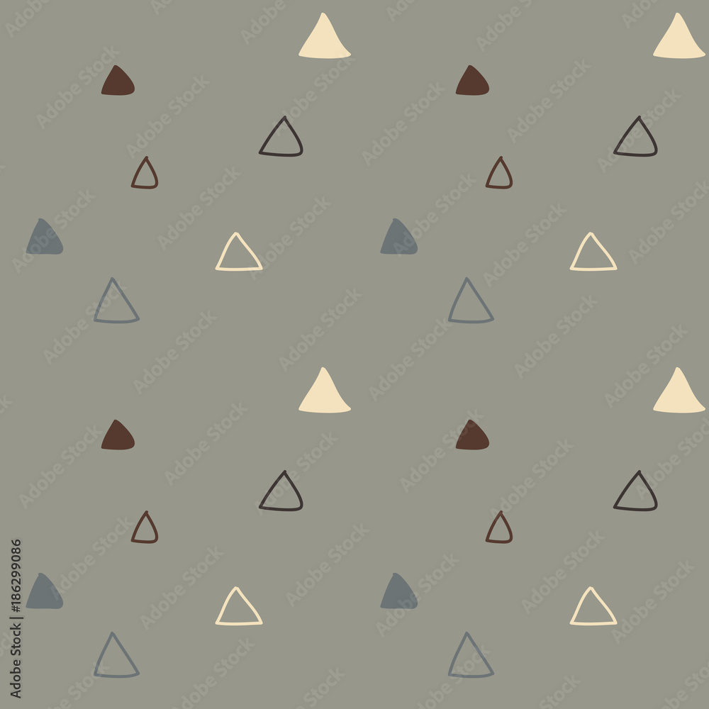 Kids triangular seamless pattern. For print, fashion design, wrapping wallpaper Kids triangular seamless pattern. For print, fashion design, wrapping wallpaper