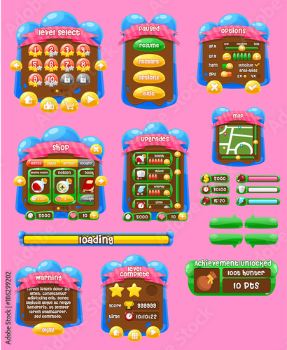 Jelly Game GUI Set