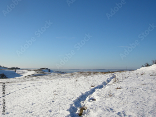 Winterlandschaft - Groß Zicker auf Rügen, Halbinsel Mönchgut