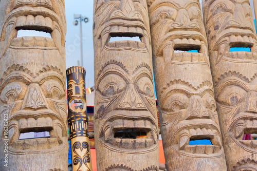 cane made masks, handicrafts on display