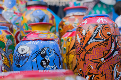 terracotta pots, Indian handicrafts fair at Kolkata © mitrarudra