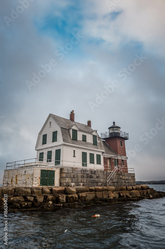 Rockland Harbor Breakwater Light From the Water