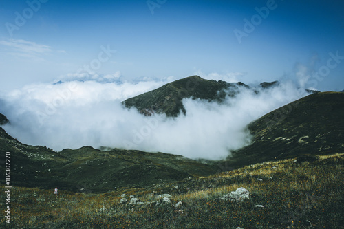 the Caucasus Mountains