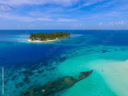 Aerial Image from San Blas Islands in Panama