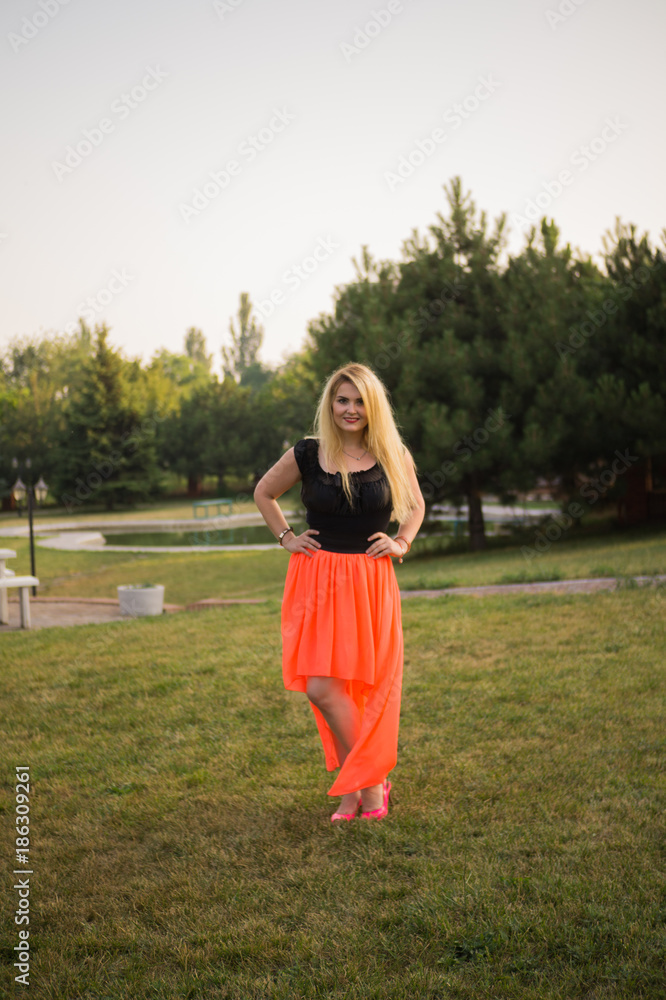 blonde in a pink skirt blonde in a pink skirt