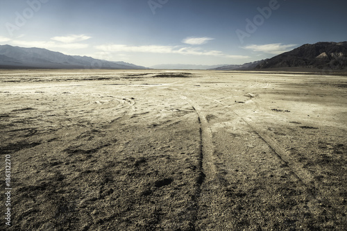 Salt desert, Badwater basin, Death Valley National Park, California
