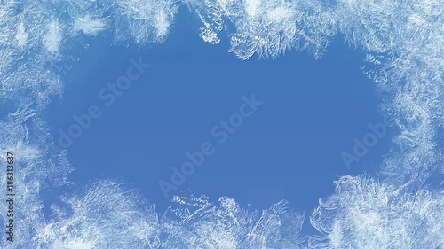 abstract motion frozen pattern frame on a glass
