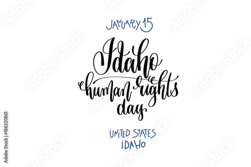january 15 - Idaho human rights day - united states idaho