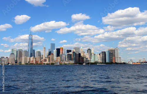 New York skyline as seen from Ellis Island