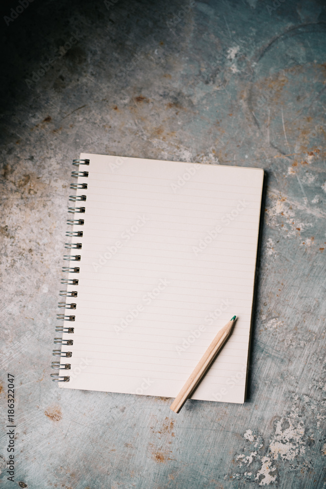 Blank white notepad Blank white notepad