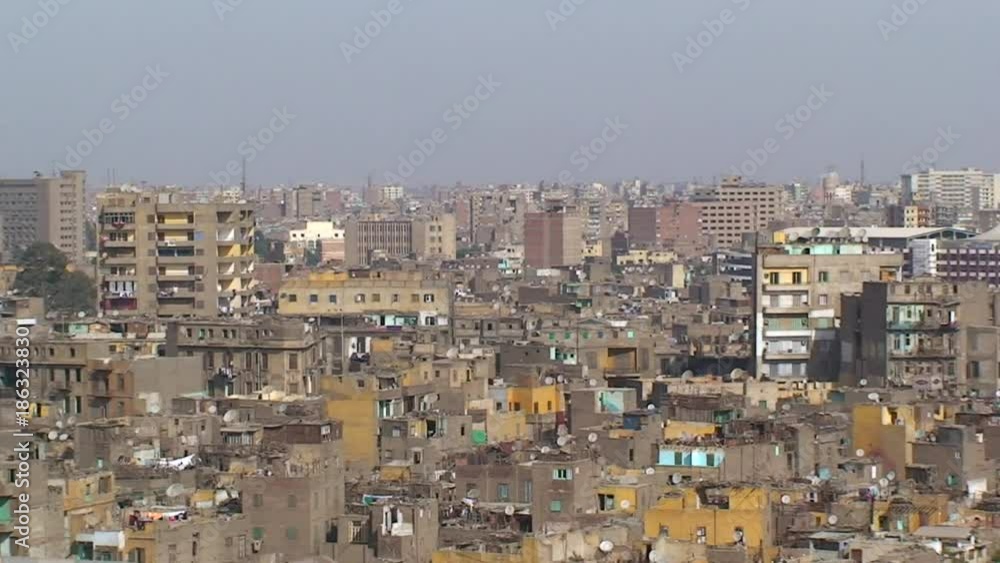 Zoom out, scenic Cairo cityscape Zoom out, scenic Cairo cityscape