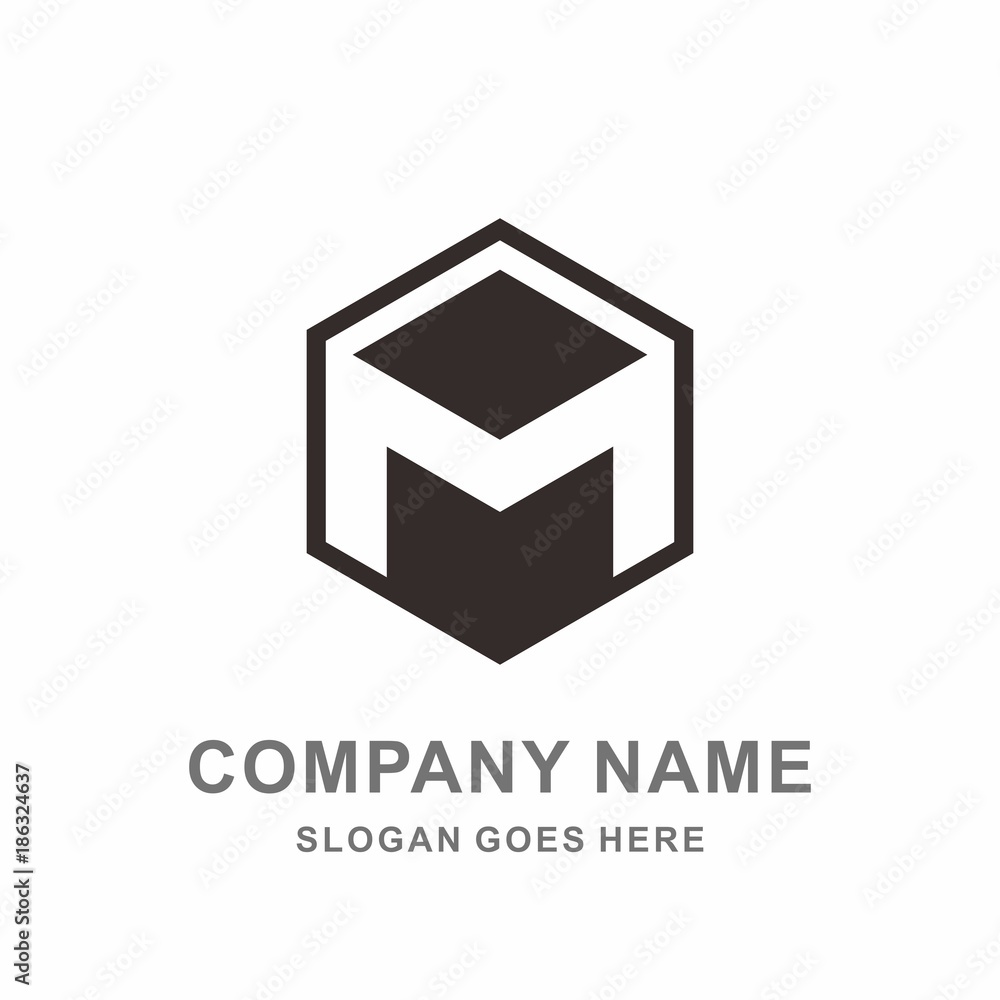 Monogram Letter M Geometric Square Cube Hexagon Architecture Construction Business Company Stock Vector Logo Design Template Monogram Letter M Geometric Square Cube Hexagon Architecture Construction Business Company Stock Vector Logo Design Template