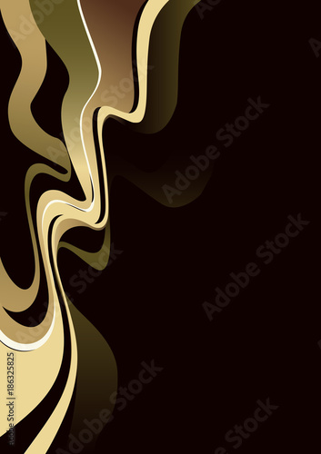 Abstract golden background.Night club poster