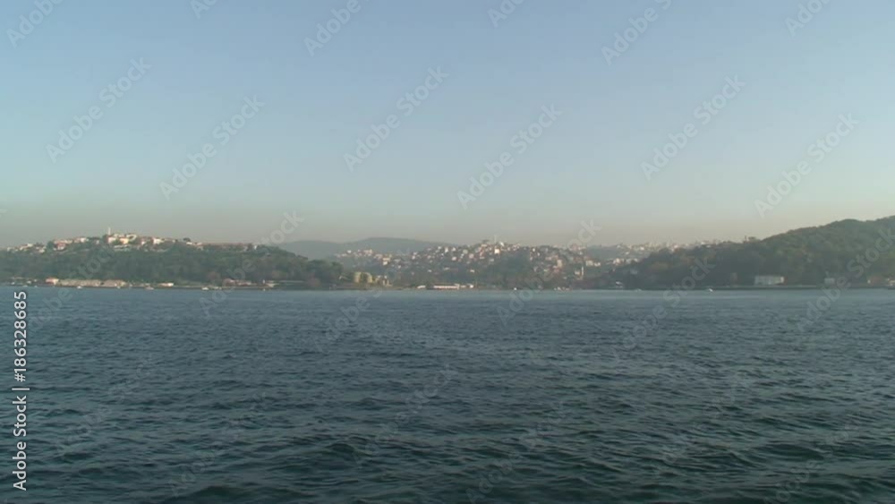 Ferry off coast of Istanbul, POV Ferry off coast of Istanbul, POV