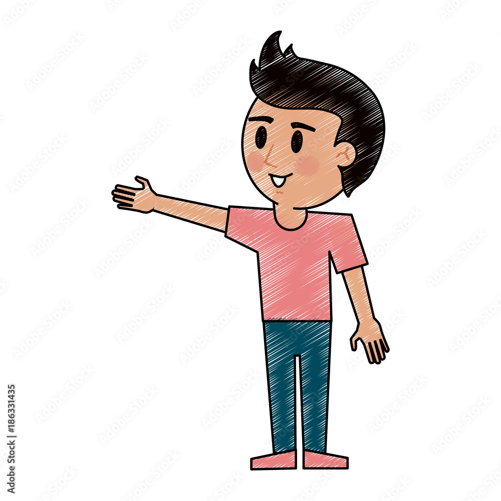 Young man cartoon icon vector illustration graphic design Young man cartoon icon vector illustration graphic design