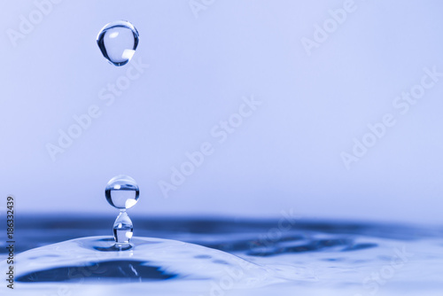Close up of water drop