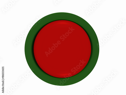 Free Download runder Button in rot-grün auf weiß isoliert. - GFXLoad