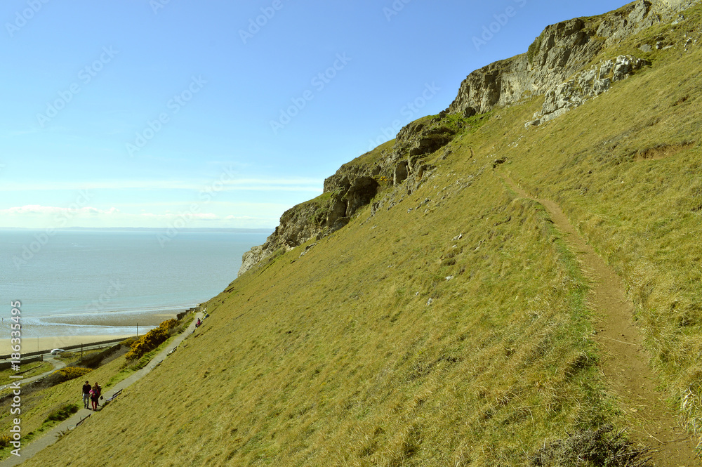 Llandudno west shore view of Great Orme