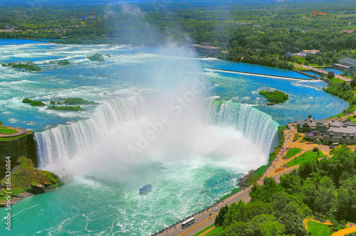 Fotografie, Obraz Beautiful Niagara falls.