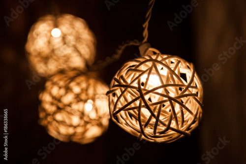 lights light chain christmas darkness shadow ball