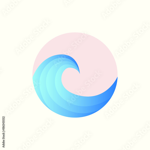 Wave Logo template. Wave Logotype. Wave vector illustration.