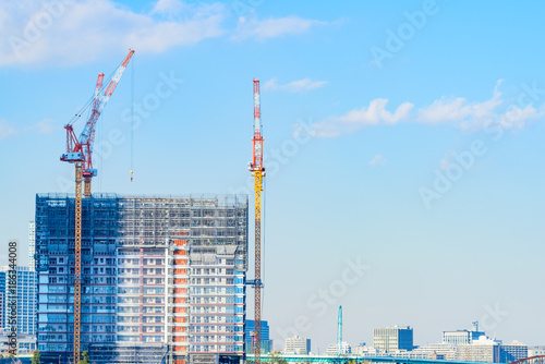 建設中の高層マンション