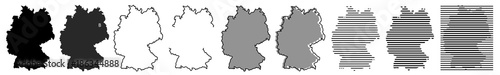 Deutschland   Karte   Variationen