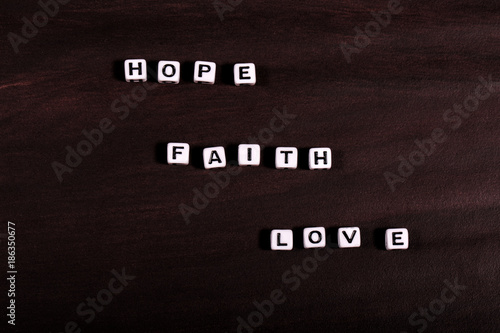 Words Faith Hope Love