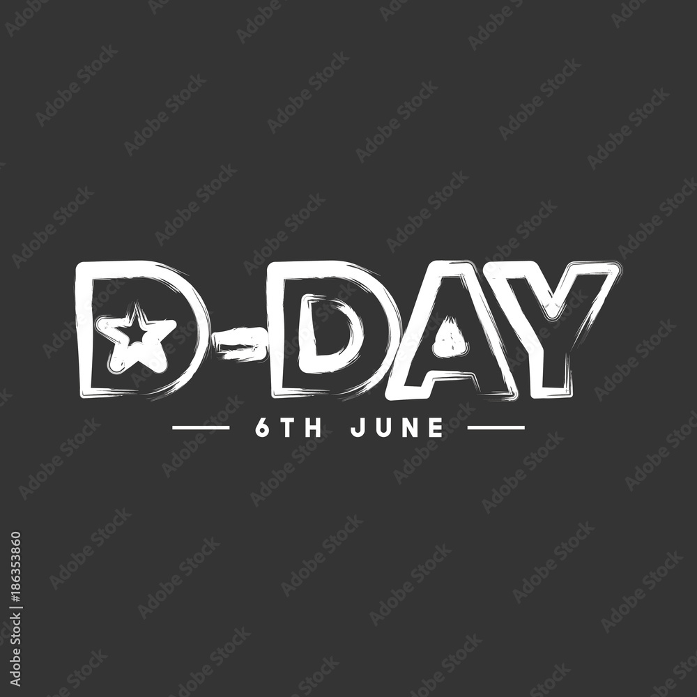 D-Day Vector Template Design D-Day Vector Template Design